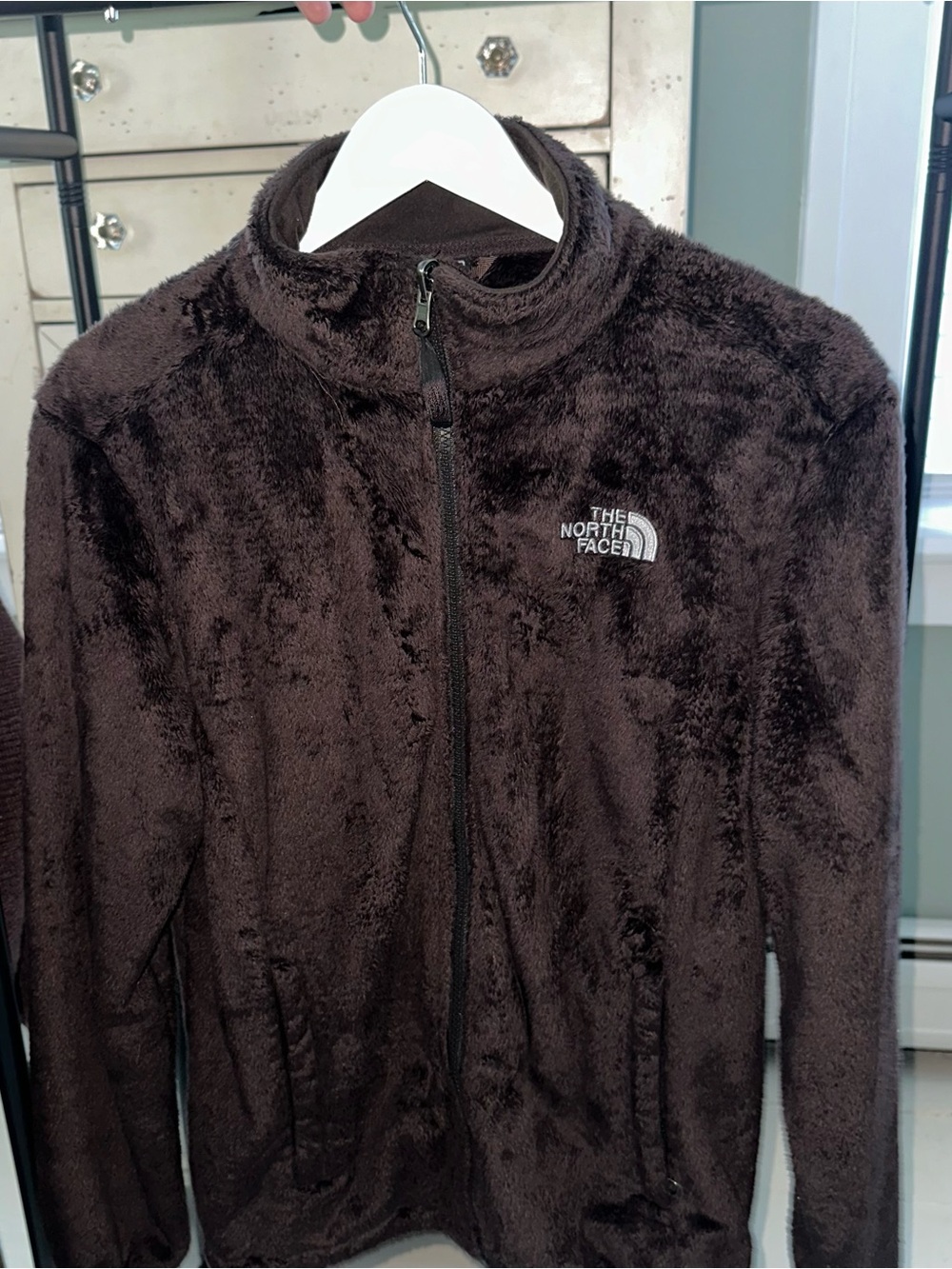 The North Face Women's Brown Fuzzy Plush Jacket - Picture 3 of 6